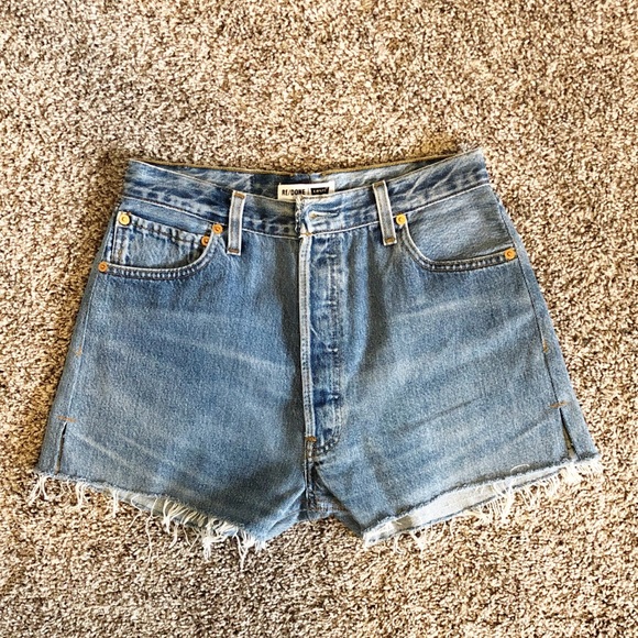 redone high rise shorts